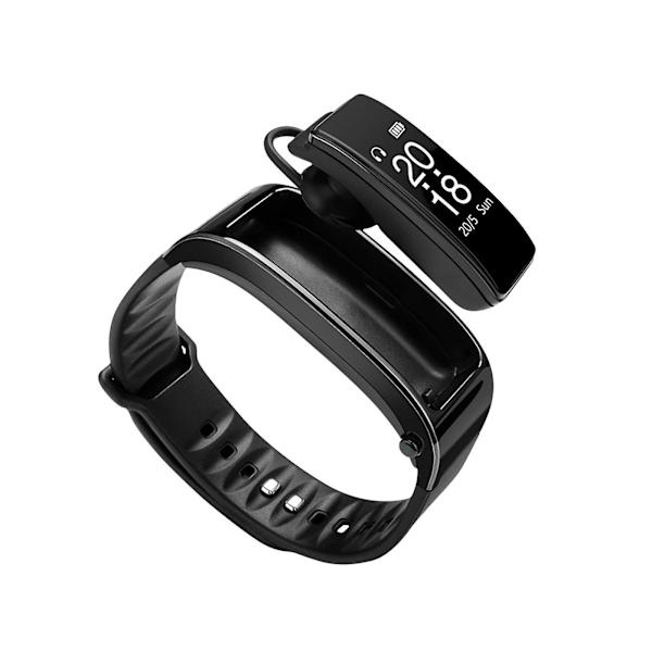 Y3P Smart Armbånd Bluetooth Headset 2-i-1 Pulsmåler Menn og Kvinners Sportsklokke Skritteller G