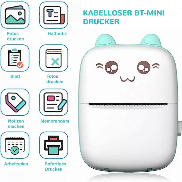 Termisk printer kompatibel med iOS Android Label Printer Effektiv mobil udskrivningsløsning