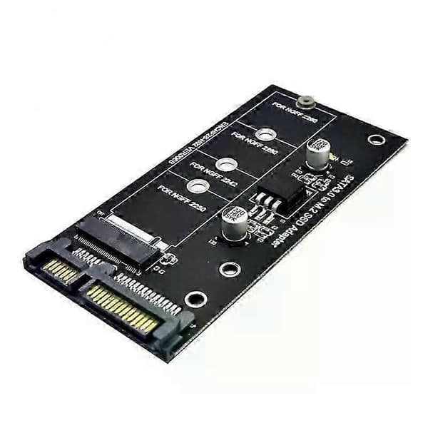 M2 - SATA3 -sovitinkortti, tehokas SATA M2.SSD -muunninsovitinkortti NVME SSD päivitetty SATA 6 Gbps NGFF -sovitin