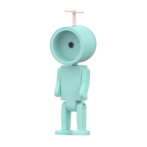 Astronaut Magnetisk Natlampe LED Mini Robot Batteri Boglys Blue Round