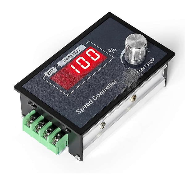 PWM DC Motorhastighetskontroller 6-60V 30A med Digitalt Display & Robust PCB - Perfekt for Ulike Maskiner