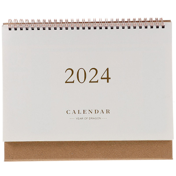 Skrivebords Kalender 2024 Skrivebords Kalender Ornament Stå Op Flip Kalender Dekoration Skrivebords Kalender