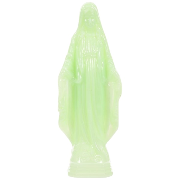 Lysende Moder Maria-statue Jomfru Maria Ornament Studierom Skrivebordsdekorasjon