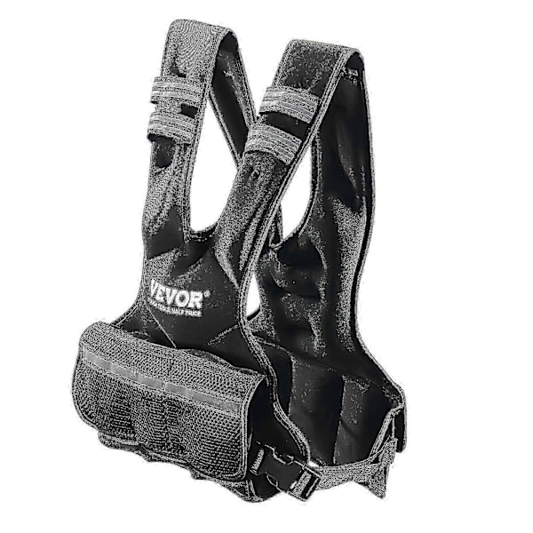 Justerbar vektvest, 5-9 kg vektvest med 6 jernsandvekter og refleksstripe, for styrketrening, løping og jogging