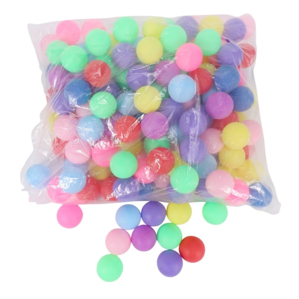 150st/pack Färgade pingisbollar 40mm underhållning bordtennisbollar blandade färger ölpongbollar