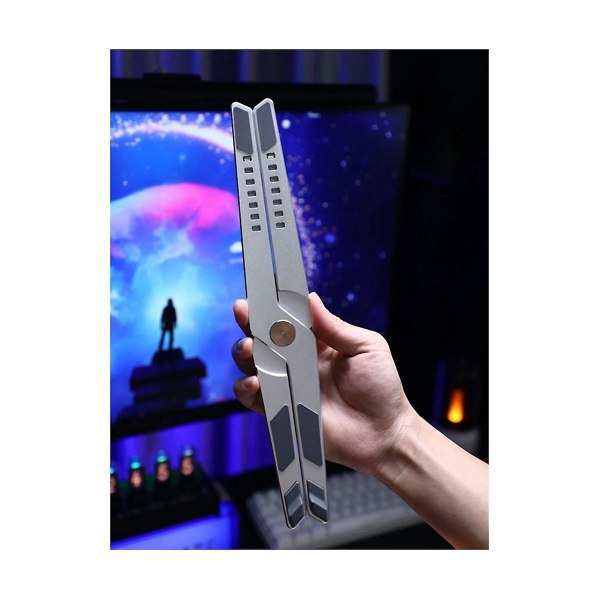 Foldbar Laptop Stativ Justerbar Notebook Stativ Laptop Holder Tablet Stativ Computer Skrivebordsstativ