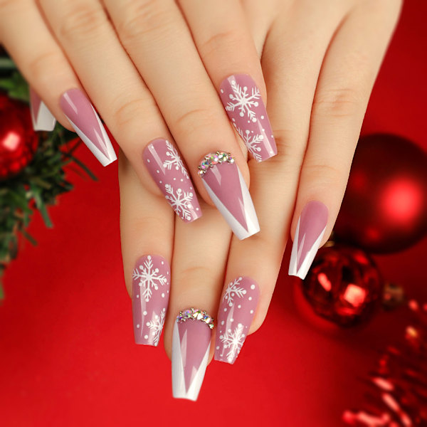 Nail art wholesale Christmas element nail pieces wearable nail patches