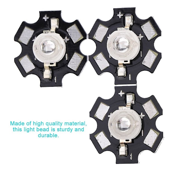 Hög effekt 3W blå LED-emitterdiodchip för DIY-belysningsarmaturer