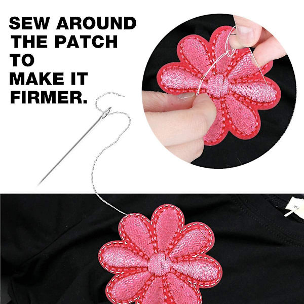 Dhrs Juland 23 st Mini Solros Broderade Applikationer Att Fästa Med Värme Eller Sy På