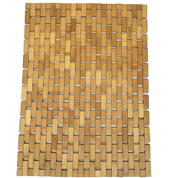 Dww-eco Tapis De Bain En Bois Caillebotis 100% Tapis De Bain En Bois Antidrapant Tapis En Vrai Bois