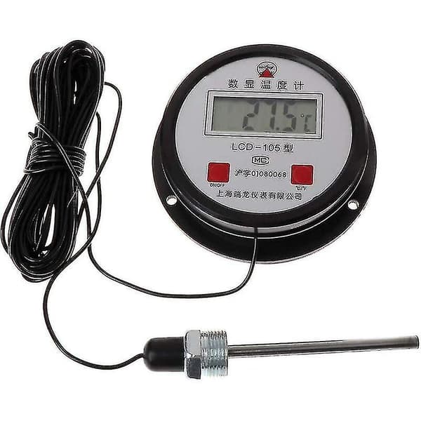 Højtemperatur industriel digitaltermometer med 10m probe