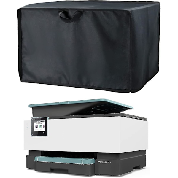 Printer Støvcover Til Hp/epson/canon/brother Trådløse Printere, 45*45*30cm Universal Case Beskytter Til Printere, 600d Vandtæt Sort Printer Cover