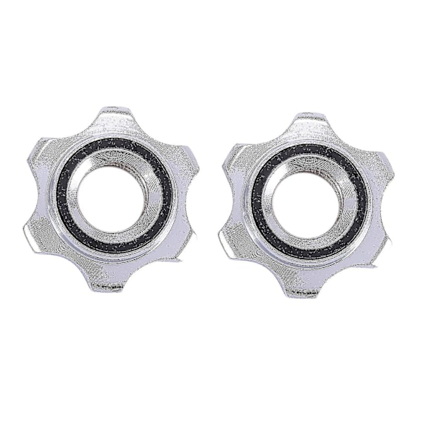 2x 1 Standard Vektstang Spinlock Klips Skrueklemme Dumbbell Bar