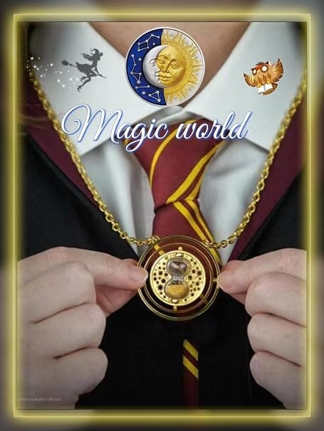 Tidsomformer halskæde, tidsomformer timeglas halskæde (guld).