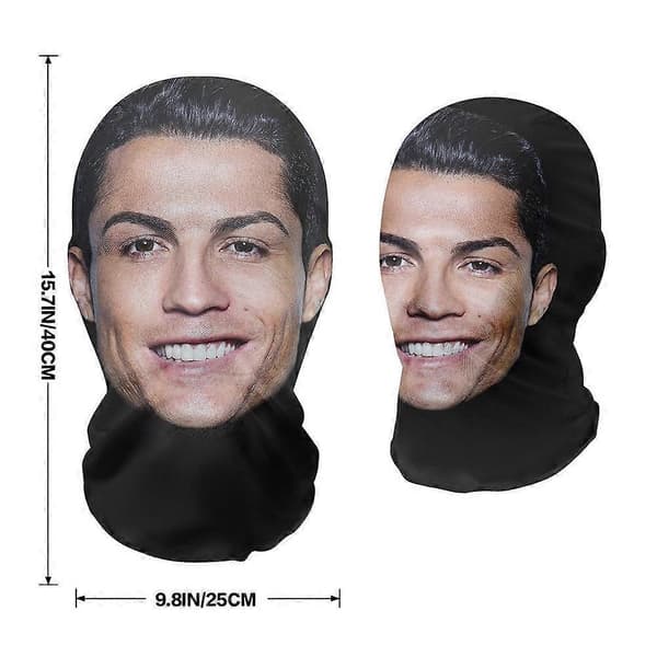 Ansigtspræstationsprank Fuld Ansigts 3D Maske, Balaclava Hue Junkhook/1pc