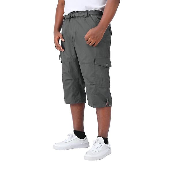 Herre Multi-Pocket Cargo Cropped Bukser