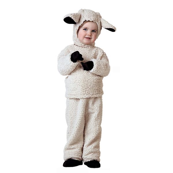 Barnens får ull Duoduo cosplay scenföreställning kostym djurkläder klä upp XL(135-145)cm
