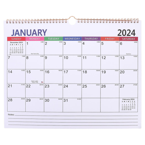 Bekväm spolekalenderväggkalender för kontorshushållsplaneringskalender