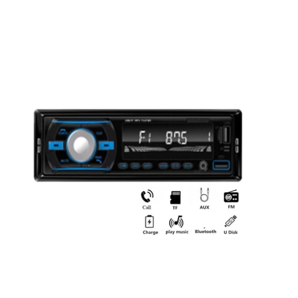 Fargerike billys Radio Autoradio Stereomottaker Fm Aux 12v In-dash 1din Bluetooth Mp3 Multimed