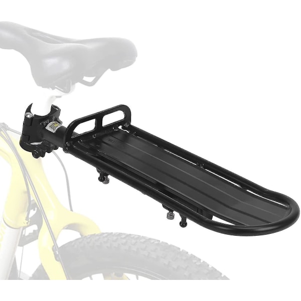 Käännettävä polkupyörän takateline - kapasiteetti 22 paunaa, säädettävä alumiininen tavarateline-YUHAO