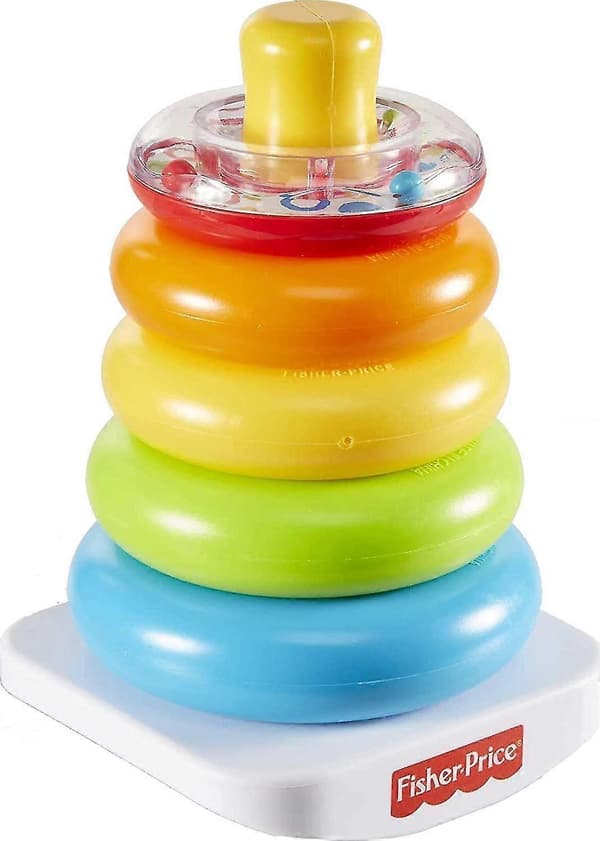Rock-a-stack Baby Legetøj, Klassisk Roly-poly Ring Stable Legetøj til Spædbørn og Småbørn?
