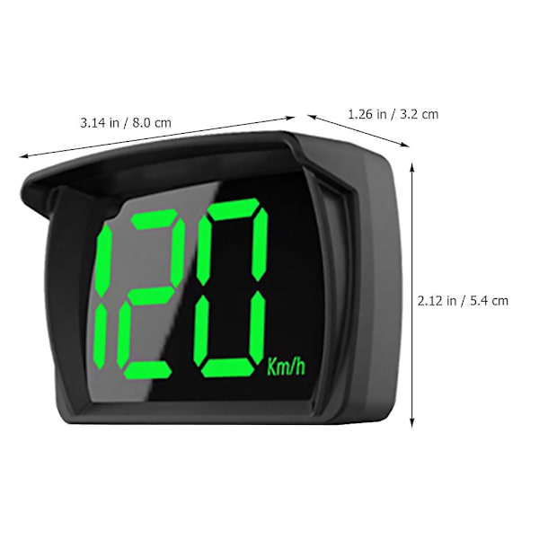 Digital Speedometer Multifunktionel Bil Head Up Display Motorcykel Speedometer Måler