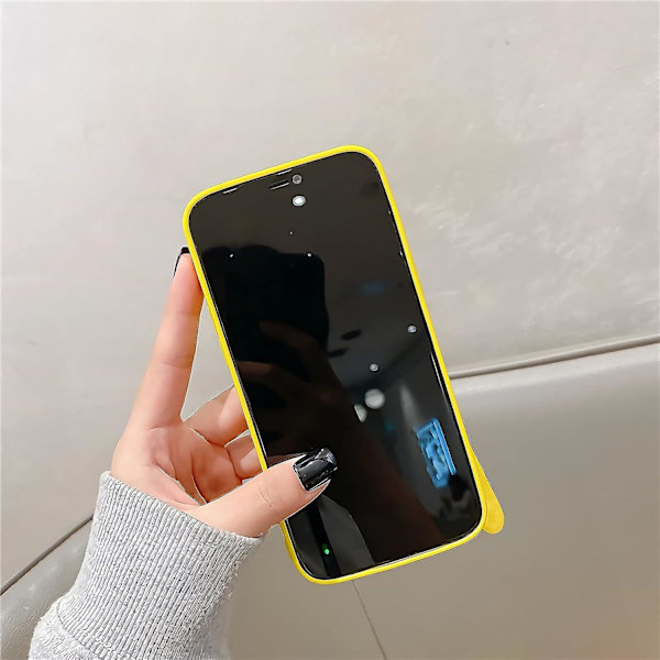 SZTXJ 1 kpl Puhelimen Kotelo iPhone 13:lle Kolmiulotteinen Luova Paineenpurku Matkapuhelimen Kotelo 3D Hauska Söpö Pehmeä Silikoninen Puristus Avaa Banaani Stressi