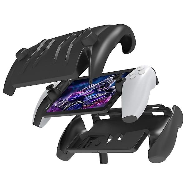 Heltäckande skyddande fodral kompatibelt med Playstation Portal Remote Player, mjukt Tpu halkfritt fodral med stativ för Ps Portal