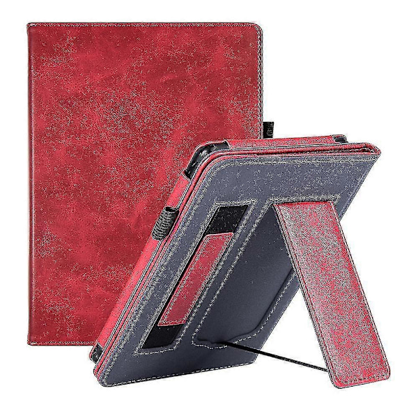 Fodral för Kindle Paperwhite 10:e generationen (utgiven 2018, modell Pq94wif), PU-läderfodral med stativ
