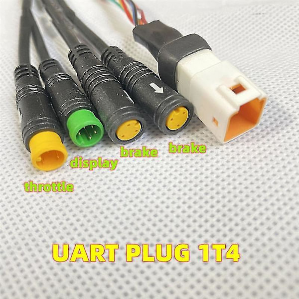 Vääntömottorille M400 G330 G510 M620 1t4 Kokoonpanokaapeli Jarru Näyttö Kaasuvipu Liitin (uart)