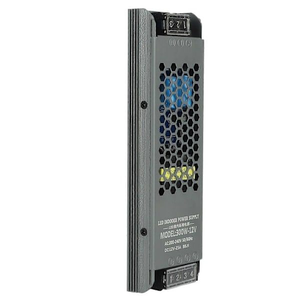 LED-strömadapter AC200240V DC12V 300W Lågspänningstransformator för inomhus- och utomhus-LED-belysning