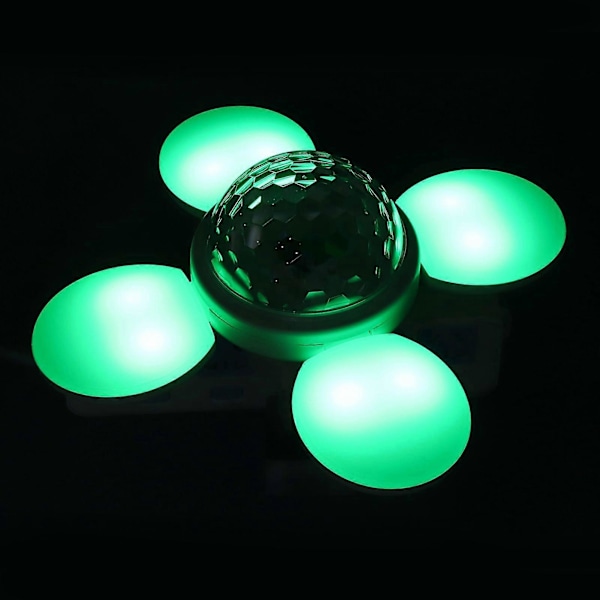 LED-lampa RGBW Dämpning Synkronisering Färgbyte Justerbar Panel Fjärrkontroll Spela Musik Ljus 85265V