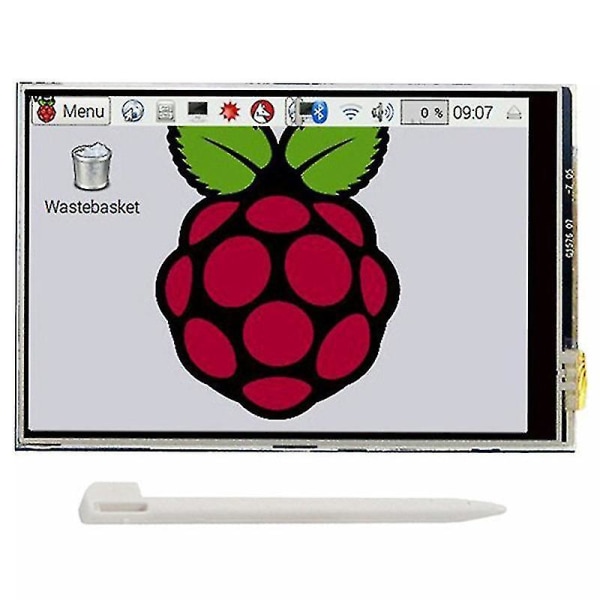 3,5 tommer Tft LCD-kontaktskjerm 320x480 oppløsning Abs-etui + pekepenn for Raspberry Pi 4 B