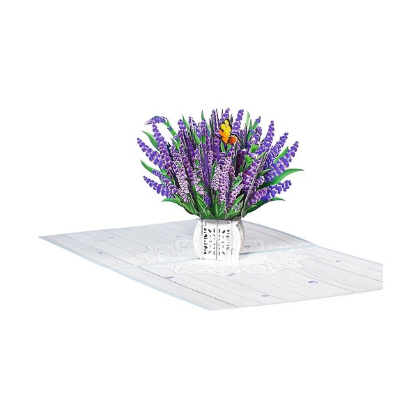 Mors Dag Kort Lavendel Kort Blomst Fødselsdagskort Til Kvinder Jubilæumskort Tænker på dig Tha