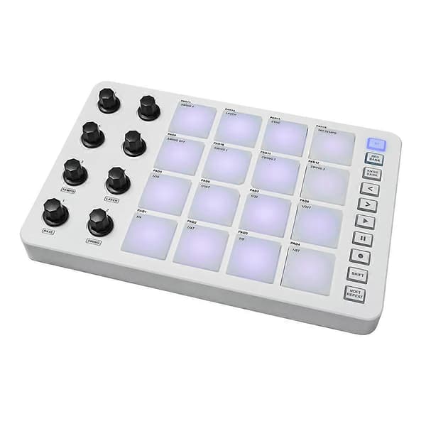 MIDI Controller Strike Pad RGB Baggrundslys MIDI Keyboard BT Forbindelse Lav Latens 3.5mm Output Inter