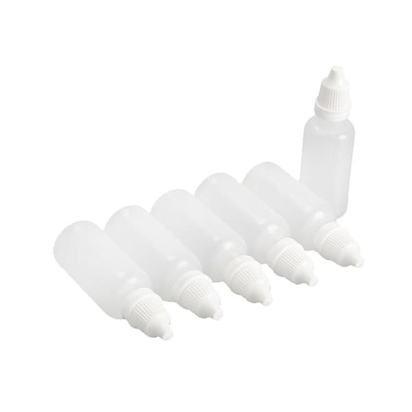 50 st Tomma Plastflaskor med Droppfunktion (20ml)