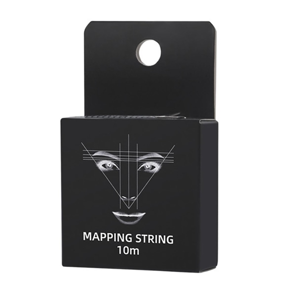 Inked Brow Mapping String 10m Längd Nylon Hudvänligt Förfärgat ögonbrynskartläggningsverktyg