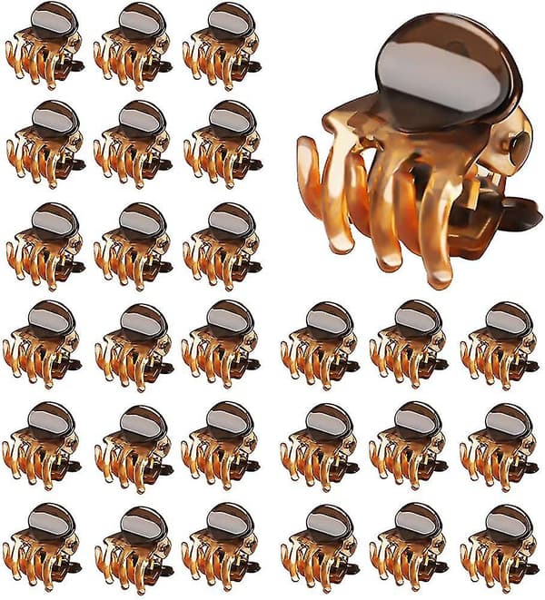 Små Hårclips, 48 st Plast Hårclips, Mini Hårclips Klämmor