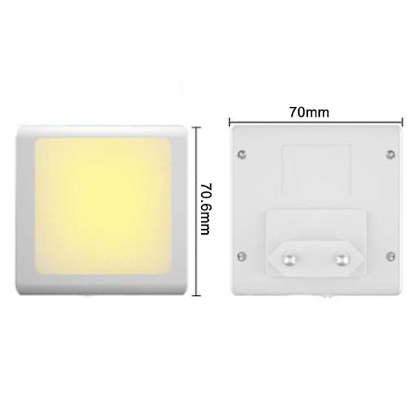 2-pack Plug-in LED-nattlampor, Ultratunna, Kyl Design