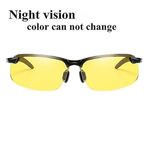 Polariserte fotokromatiske solbriller for menn Uv400 Driving Transition Lens Solbriller