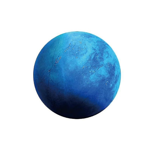 20 x 20 cm Fluorescerende Veggklistremerke Universet Planet Galakse Vannbestandig Dekorasjon Barnerom Soverom Lysende Dekal (Neptun)