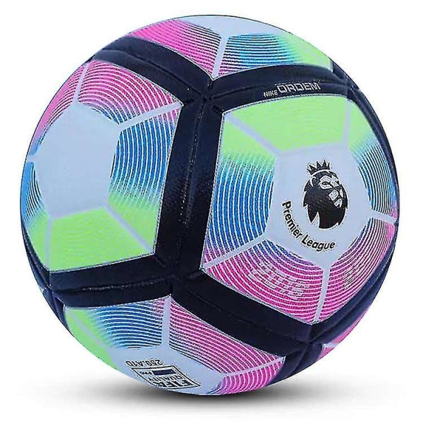 Premier Leagues färgglada fotbollsmatch för vuxna dedikerad nr 5 boll