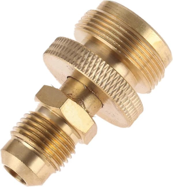 1lb Propan Tank Dåse Regulator Adapter Forbindelse Til 3/8 Han Flare (5/8\"-18unf) Gevind