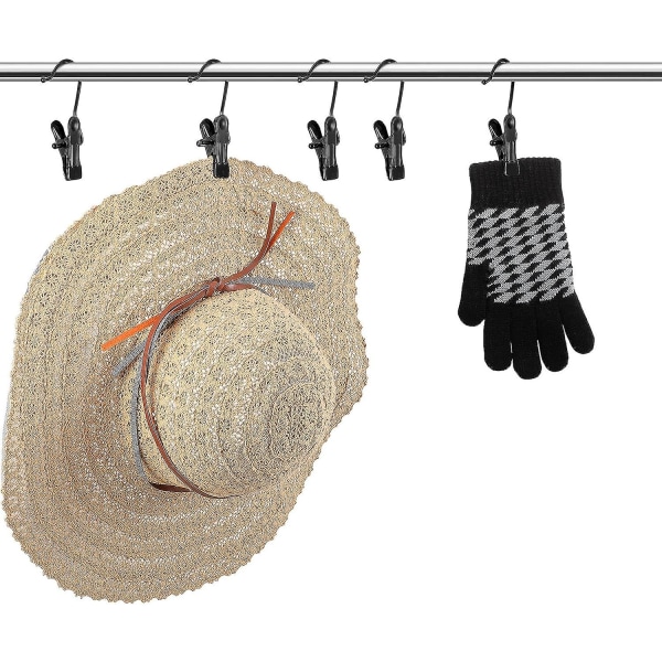 Støvlettestativ for skap, kleshengere med klips, støvlettestativ, hengende klips, bærbare multifunksjonelle hengere enkeltklips plassbesparende for jeans, hatt
