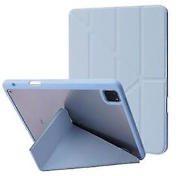 -skyddande case Vit Isblå [y Fold] Pro 12,9 tum (18/20/21/22 Universal) [höger pennfack Uppladdningsbar]