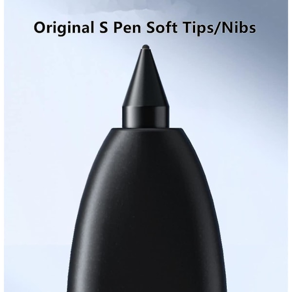 [5 kpl Soft Tips] Oem Tab S8 -kärjet, kärjet [0,7 mm] Vaihto Samsung Galaxy Tab S8/s8 Plus/s8 Ultra Stylus S Pen + -työkaluille (s8/s8plus/s8 Ultra Black)