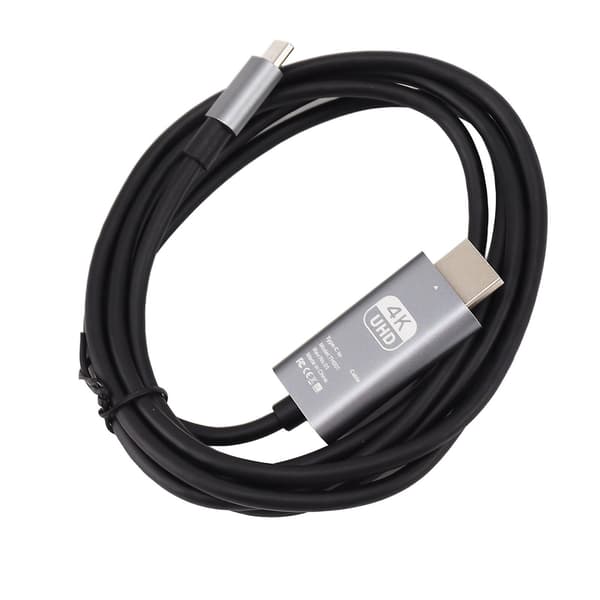 USB C til HD Multimedia Interface Kabel 4K 30Hz UHD Plug and Play Adapter