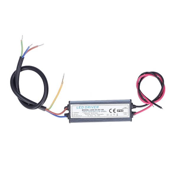 DIY LED-drivrutmatning AC95265V Utgång DC75126V 300mA Strömförsörjning Belysningstransformator med kablar