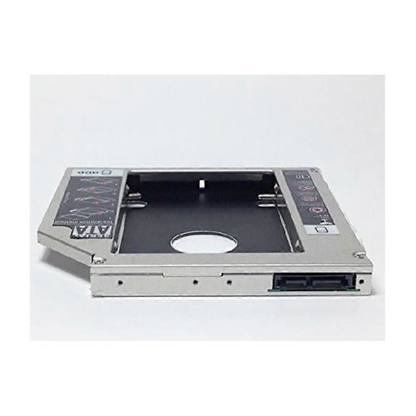 HDD Caddy Case-bricka för 12,7 mm Universal CD/DVD-ROM Optisk Fack Drivplats (för SSD och HDD)