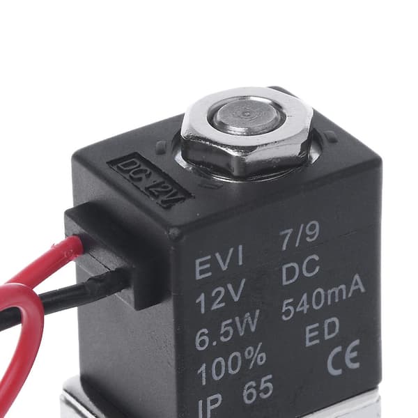 DC12V Normalt Lukket Mini Solenoidventil Elektronisk Styring Solenoidventil